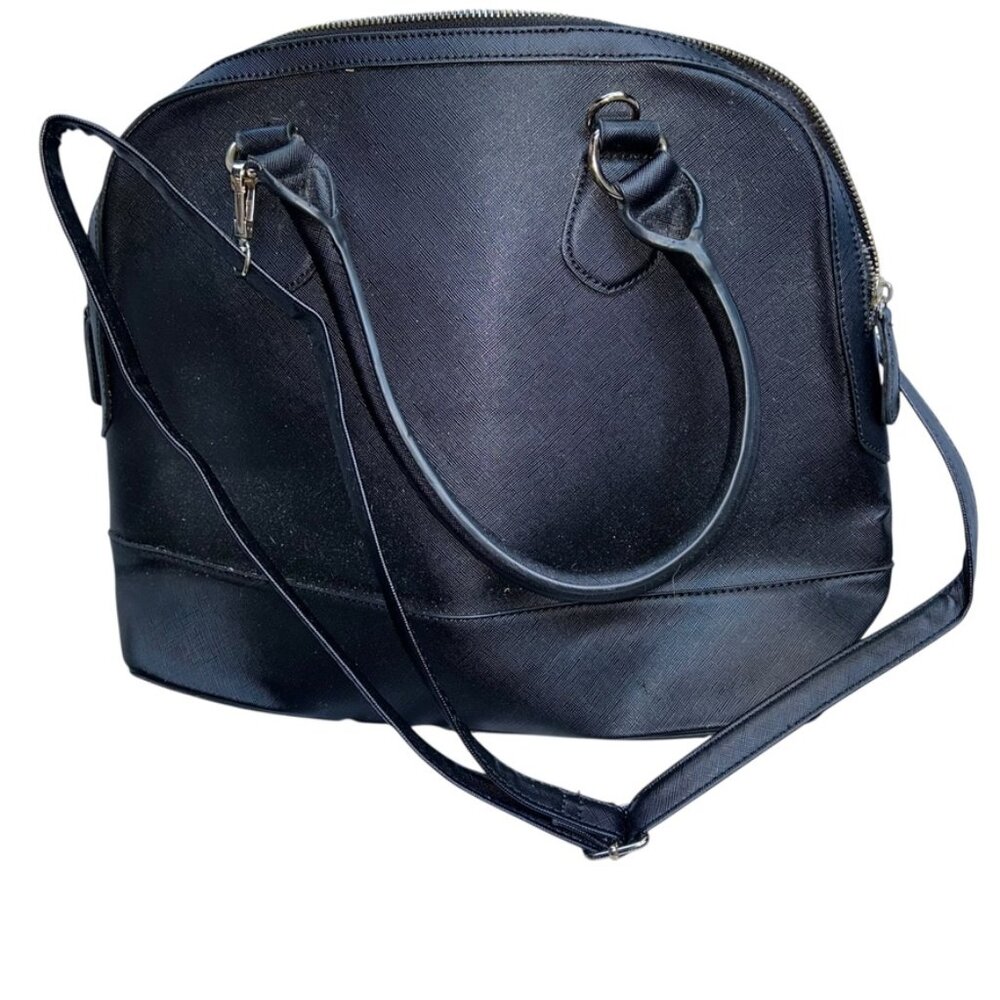 black satchel purse bag rich all weather dasein